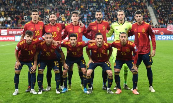Spaniens Nationalmannschaft gegen Malta im Ramon de Carranza stadium in Cadiz, am 15.November 2019. (Photo by CRISTINA QUICLER / AFP)