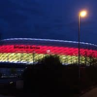 Die Allianz Arena 2021 bei einem deutschen Länderspiel (Foto: eigene Quelle)