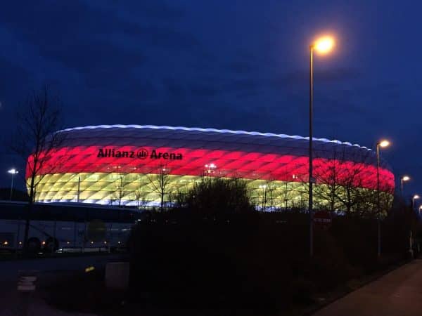 Die Allianz Arena 2021 bei einem deutschen Länderspiel (Foto: eigene Quelle)
