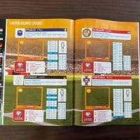 Das neue Panini Heft zur EM 2021 - hier die Seite der EM-Gruppe E