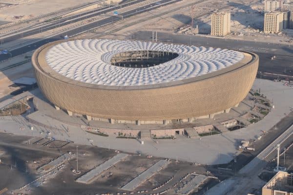 Das Lusail Stadion in Katar - hier wird das WM-Finale 2022 gespielt (Eigene Fotoquelle)